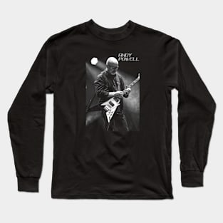 Andy Powell of Wishbone Ash playing Kevin Chilcott guitar Long Sleeve T-Shirt